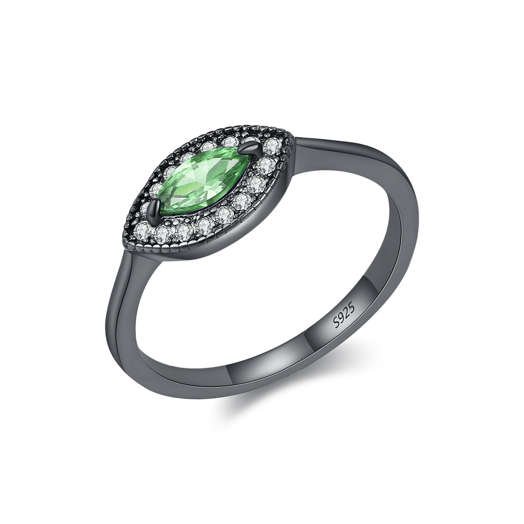 Zodiac Marquise Halo Ring | S925 Sterling Silver