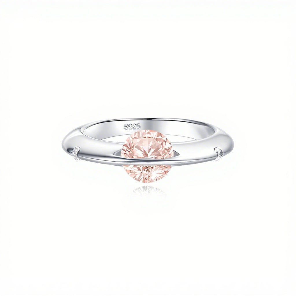 18K Gold Zodiac Lucky Color Rotatable S925 Ring