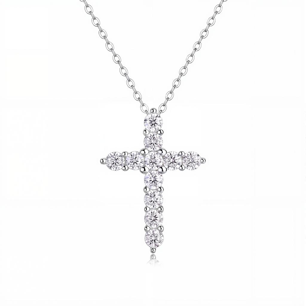 Shining Zodiac Silver Cross Pendant