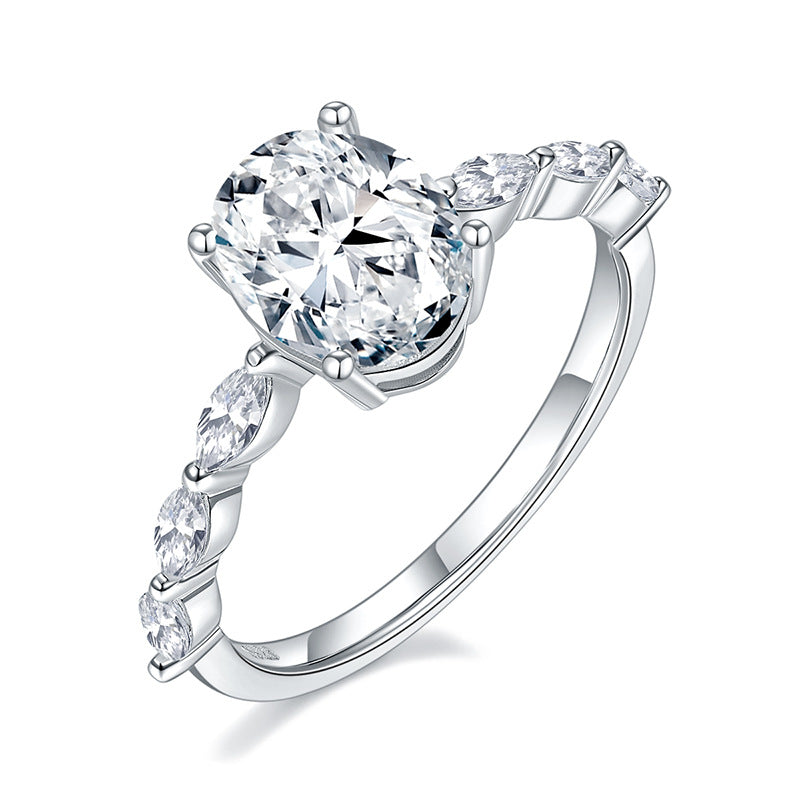 1ct Oval Cut Lab Grown Diamond Ring