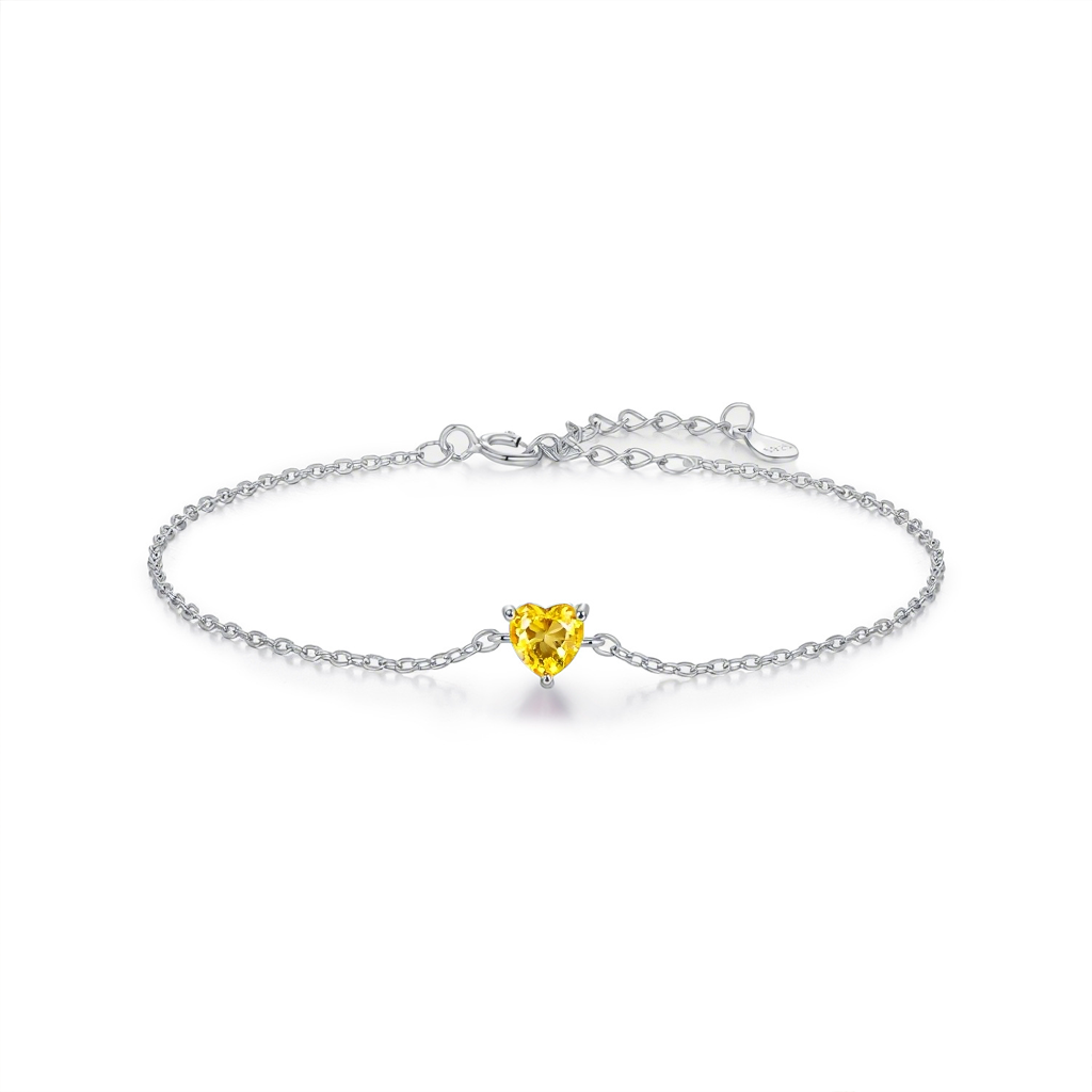 Zodiac Heart Bracelet – S925 Silver