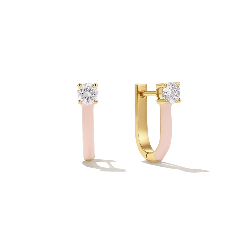 Zodiac U-Shaped Luxe Earrings