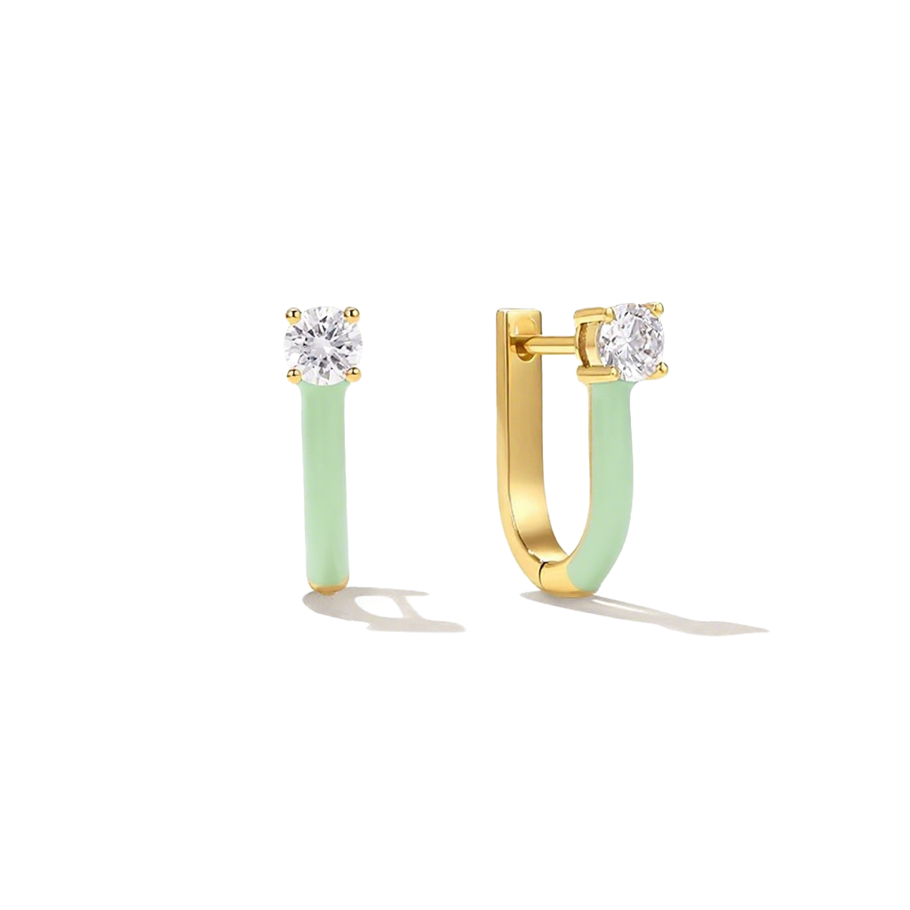 Zodiac U-Shaped Luxe Earrings