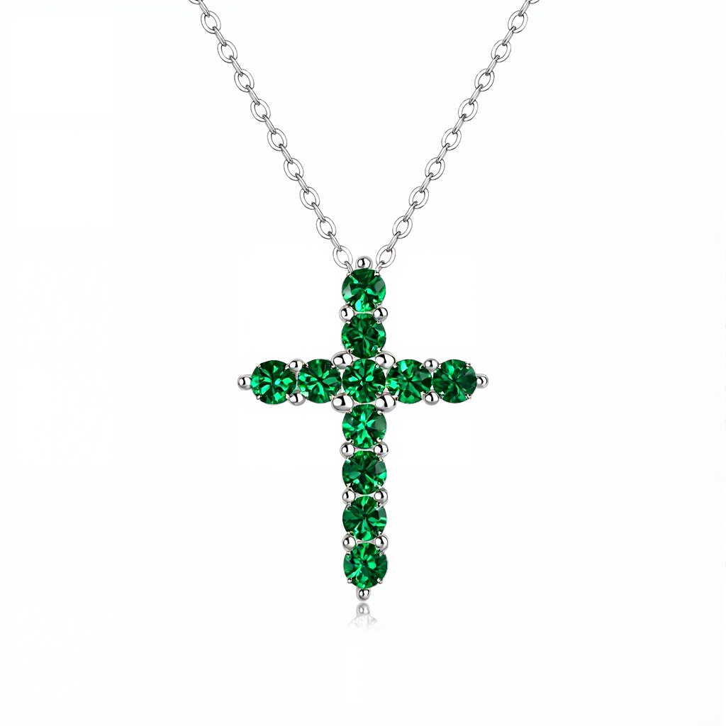 Shining Zodiac Silver Cross Pendant