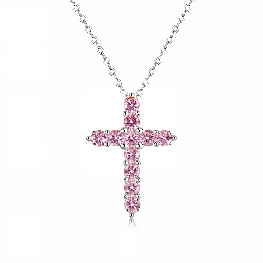 Shining Zodiac Silver Cross Pendant