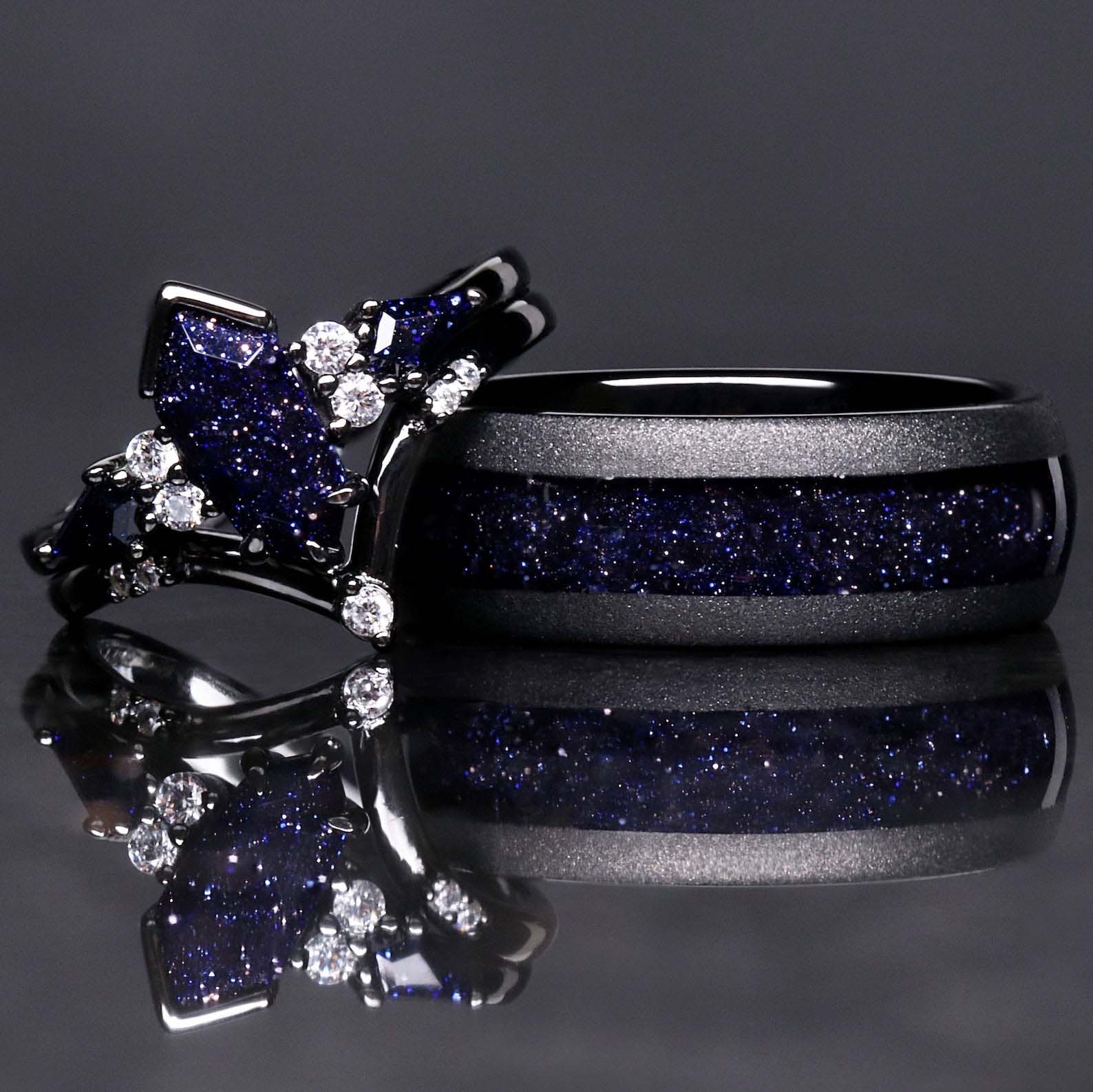 Starry Night Ring Set -S925 Sterling Silver