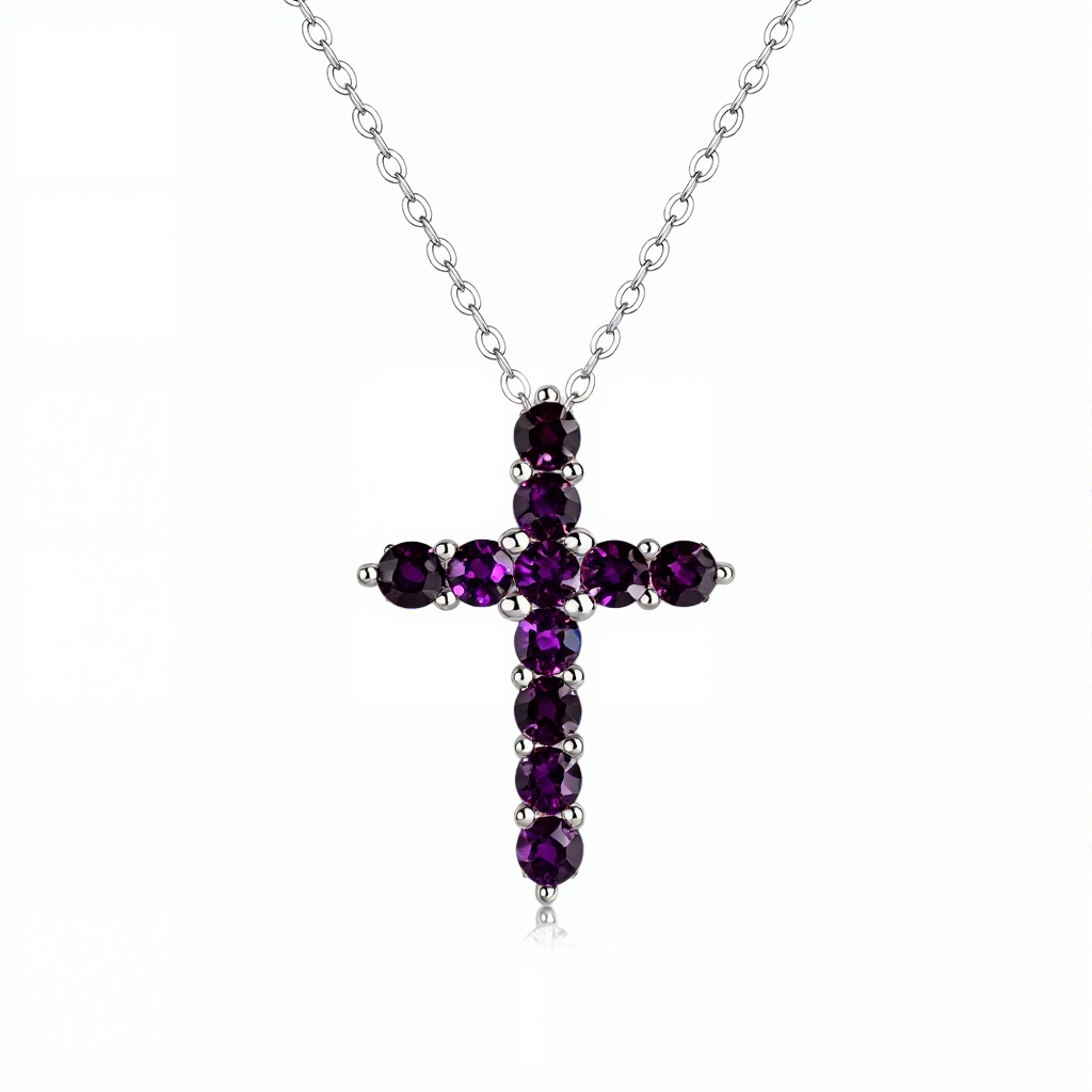 Shining Zodiac Silver Cross Pendant