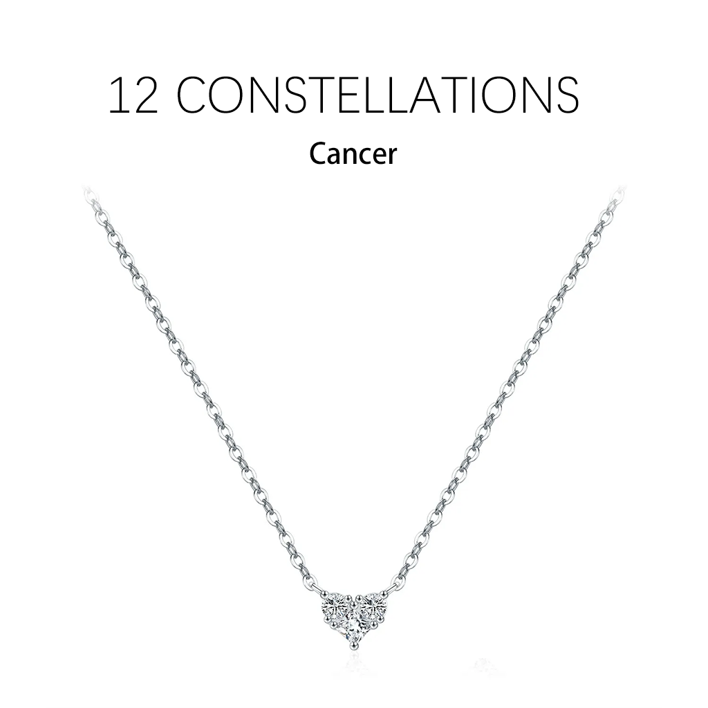 Zodiac Heart 925 Silver Necklace