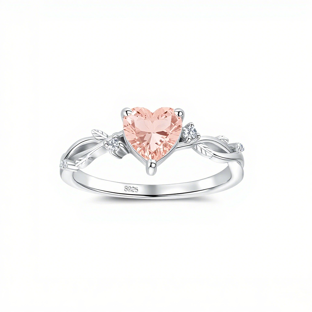 S925 Sterling Silver Zodiac Heart Ring