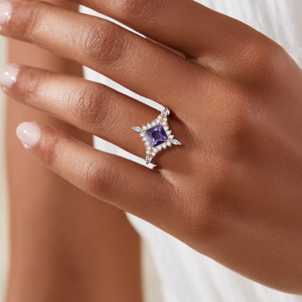 S925 Sterling Silver Gemstone Rings