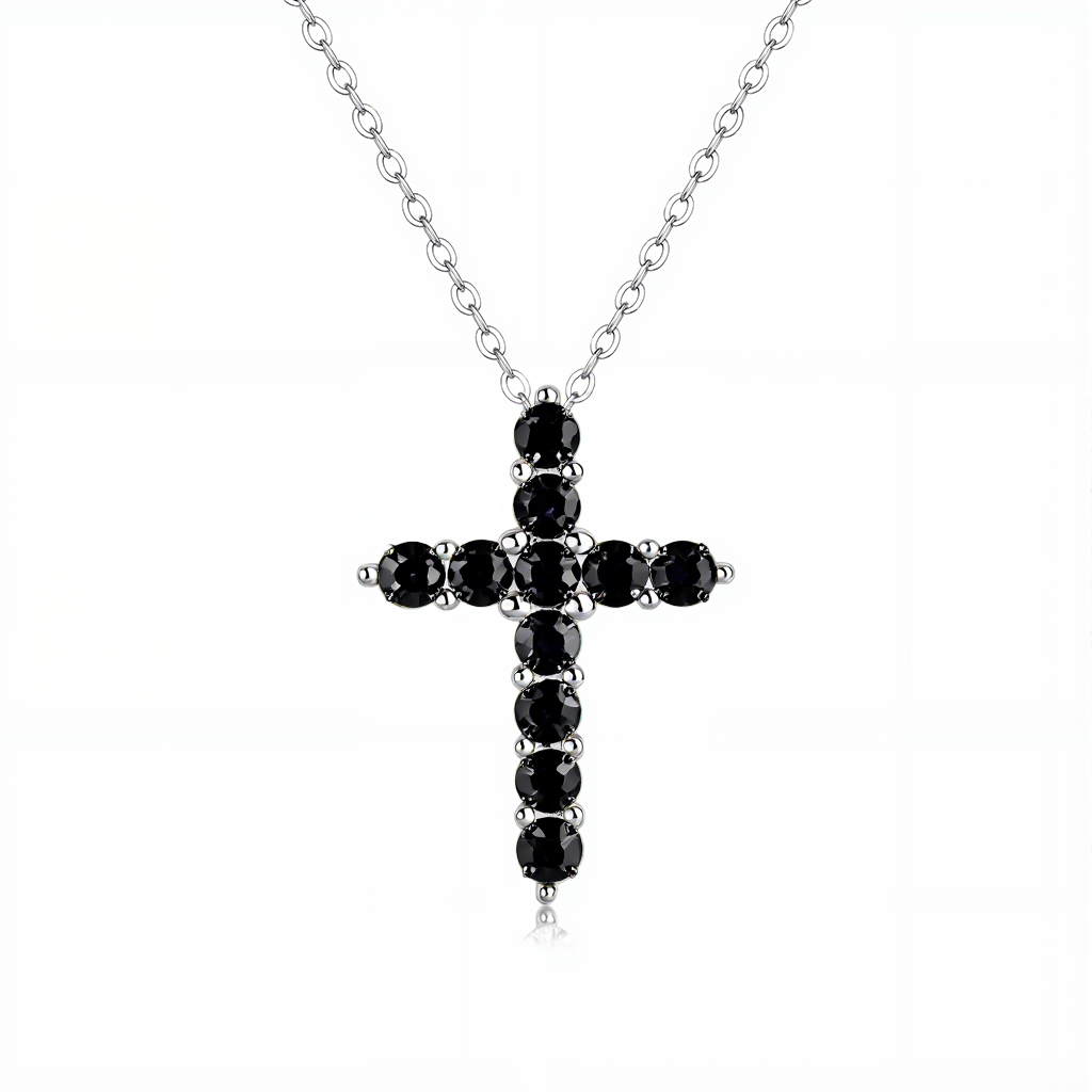 Shining Zodiac Silver Cross Pendant