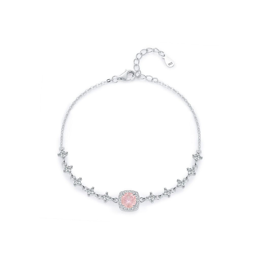 Zodiac Sugar Cube – S925 Sterling Silver Bracelet