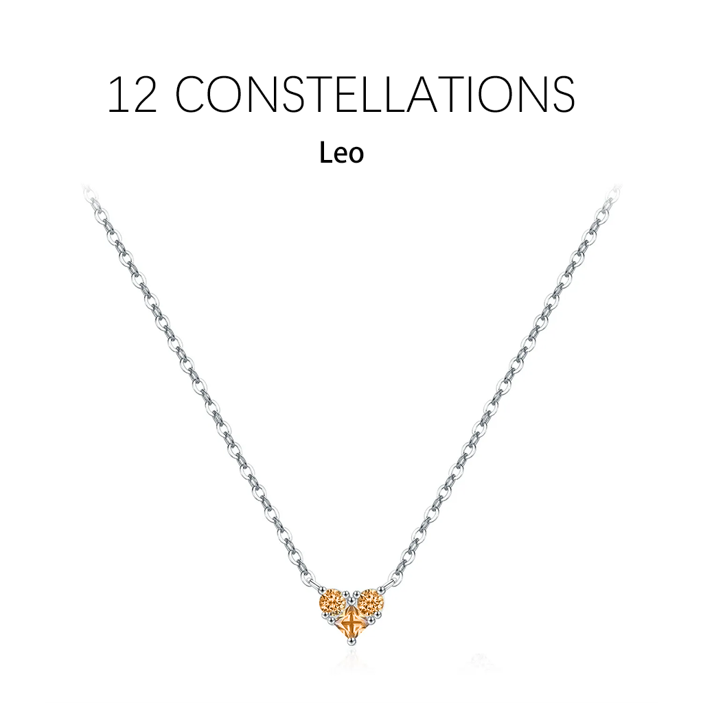 Zodiac Heart 925 Silver Necklace