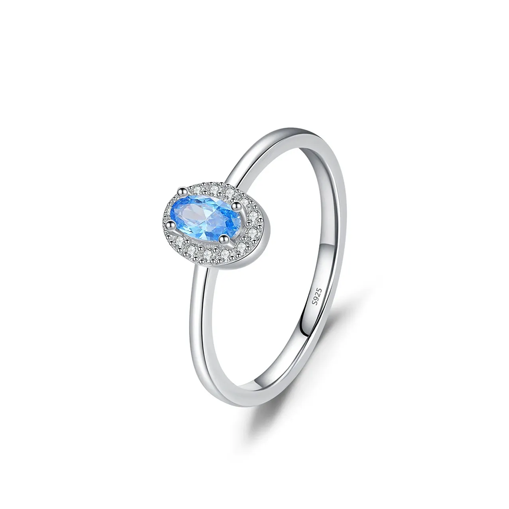 Zodiac Classic Oval S925 Sterling Silver Ring