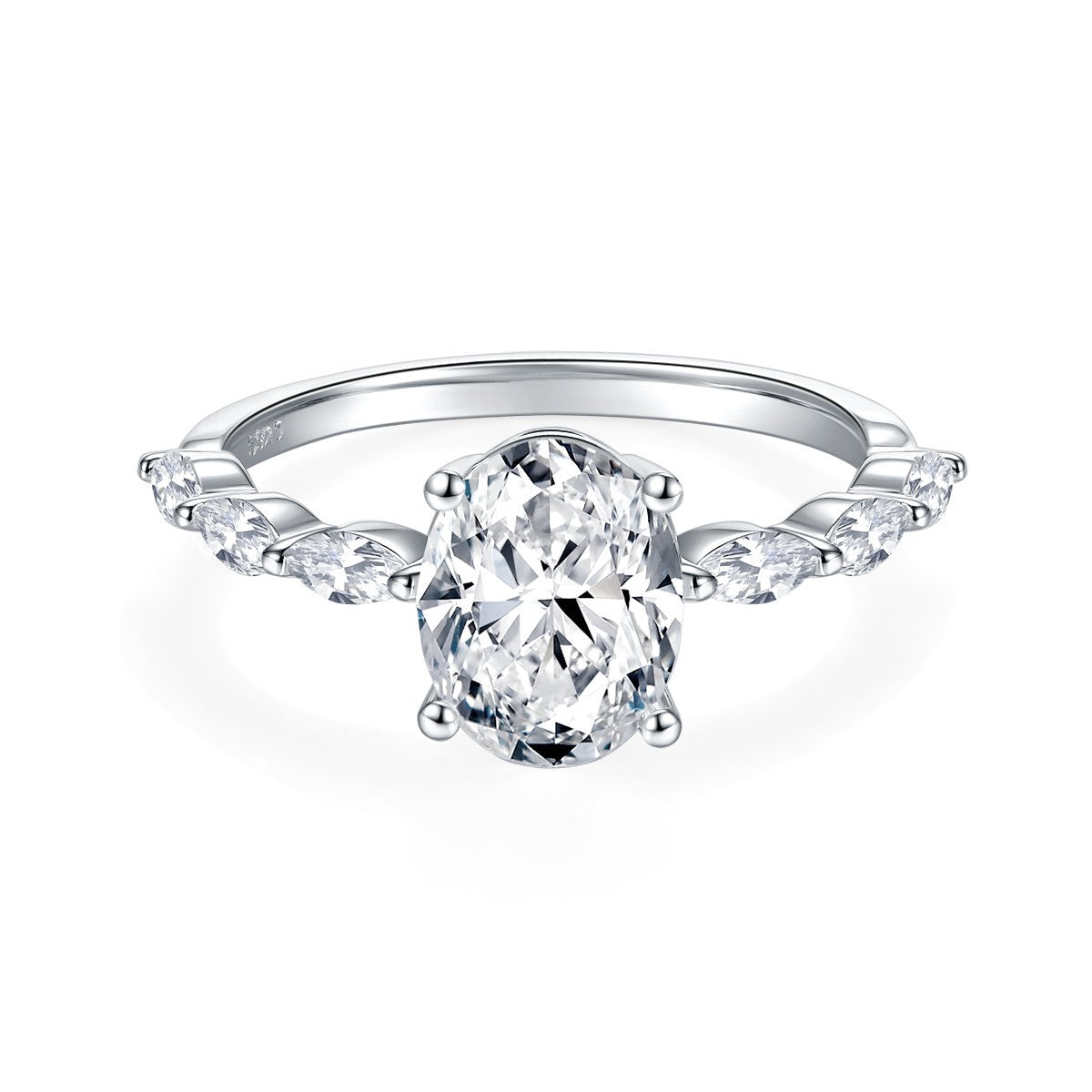 1ct Oval Cut Lab Grown Diamond Ring