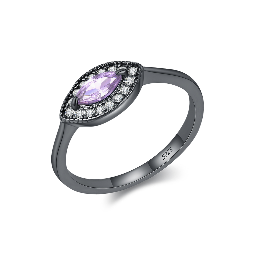 Zodiac Marquise Halo Ring | S925 Sterling Silver