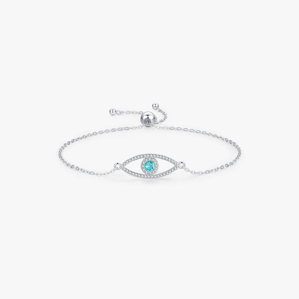 Zodiac Evil Eye S925 Sterling Silver Bracelet