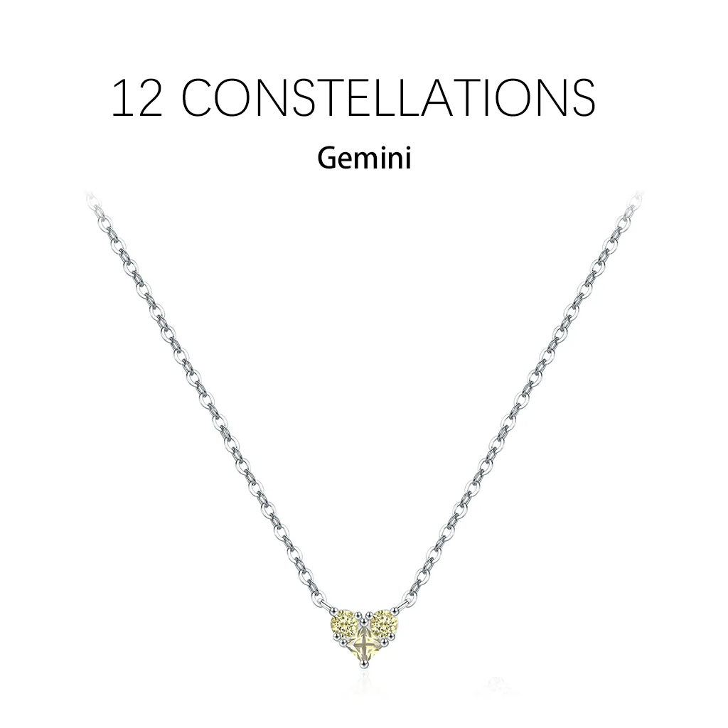 Zodiac Heart 925 Silver Necklace