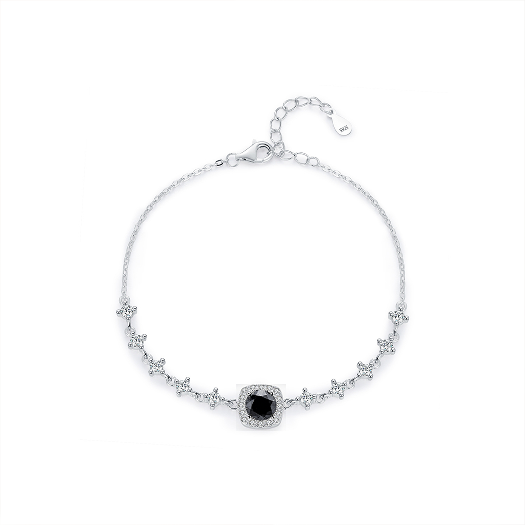 Zodiac Sugar Cube – S925 Sterling Silver Bracelet