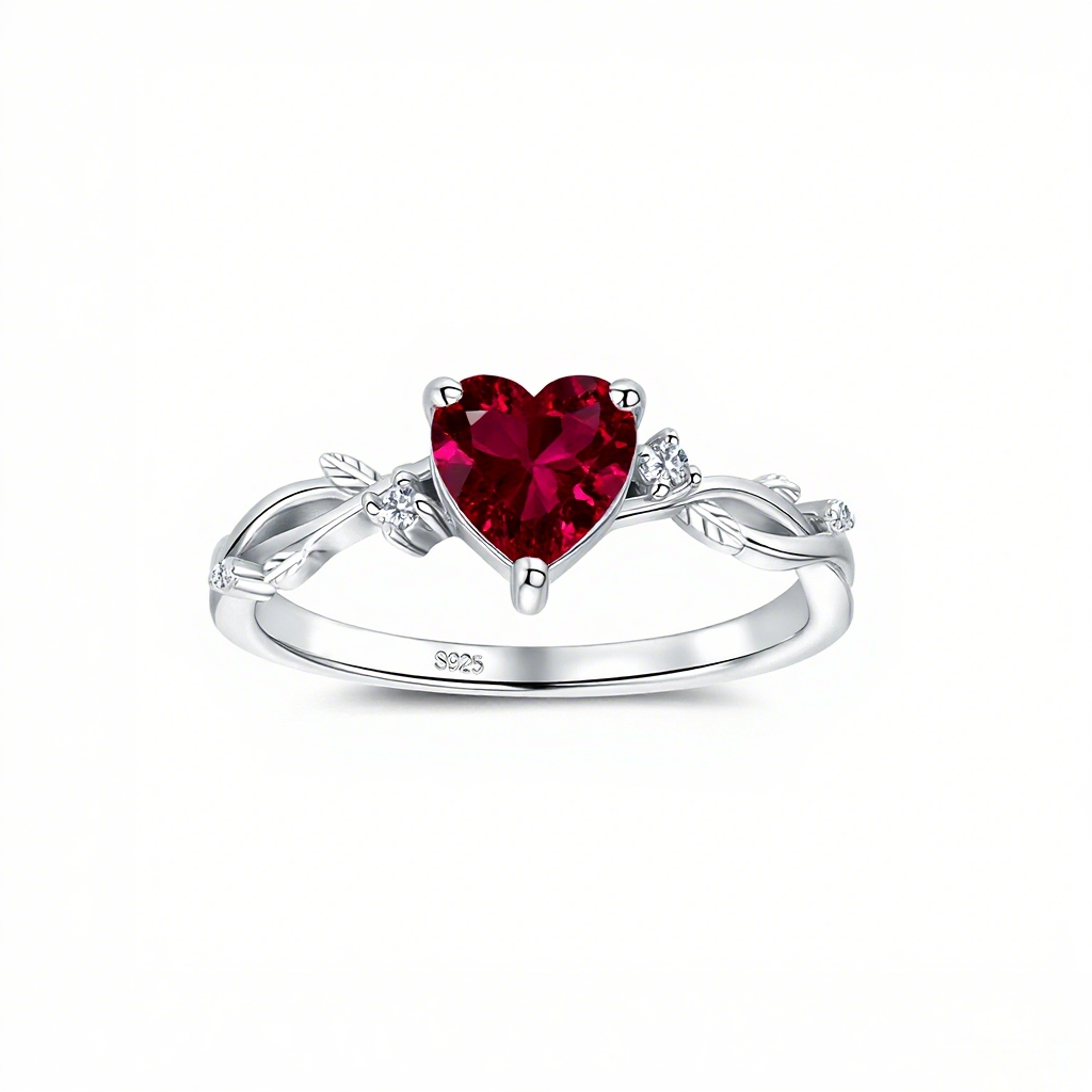 S925 Sterling Silver Zodiac Heart Ring