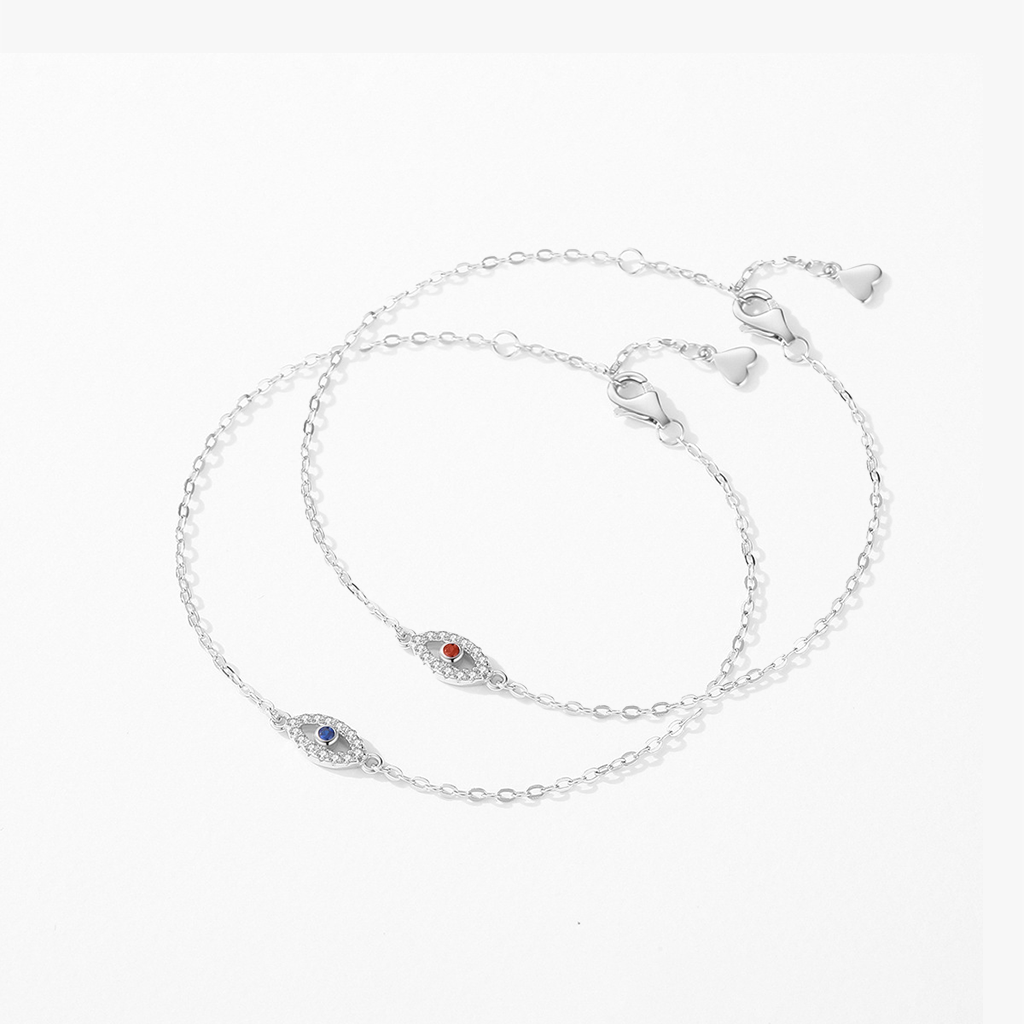 Zodiac Evil Eye S925 Sterling Silver Bracelet