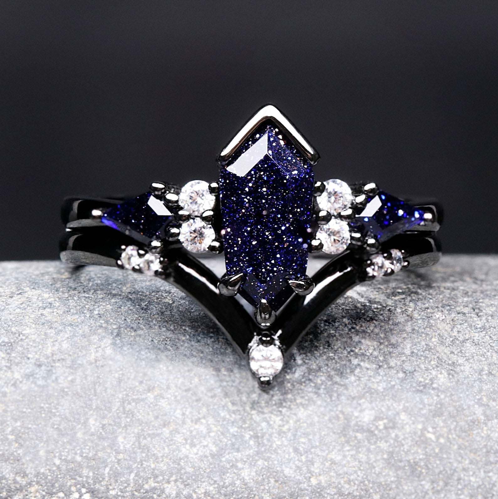 Starry Night Ring Set -S925 Sterling Silver